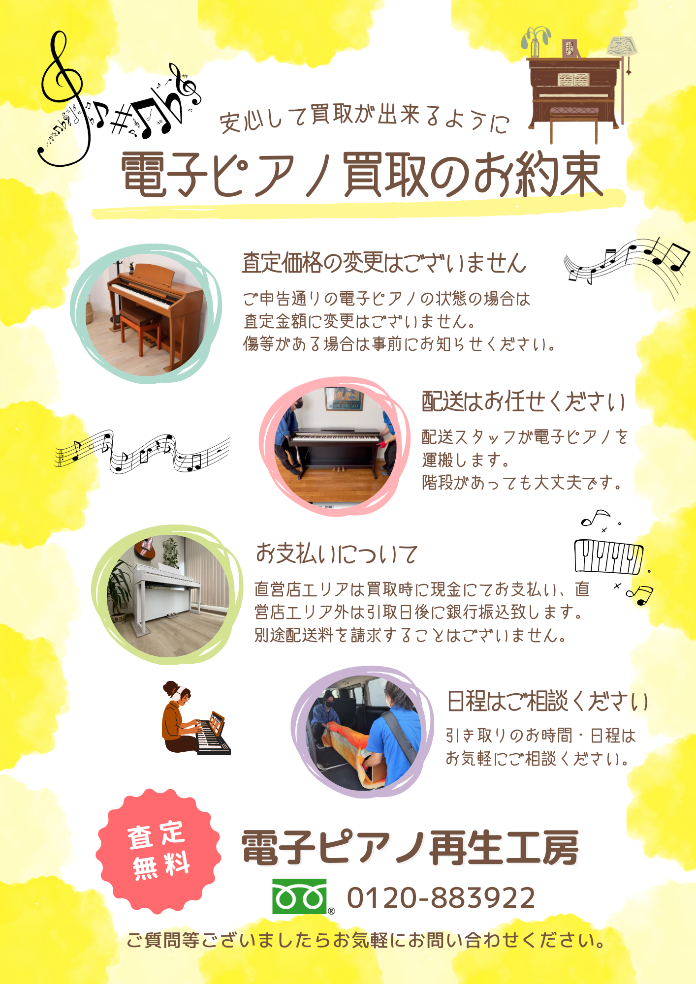 電子ピアノの買取について - 電子ピアノ高額買取